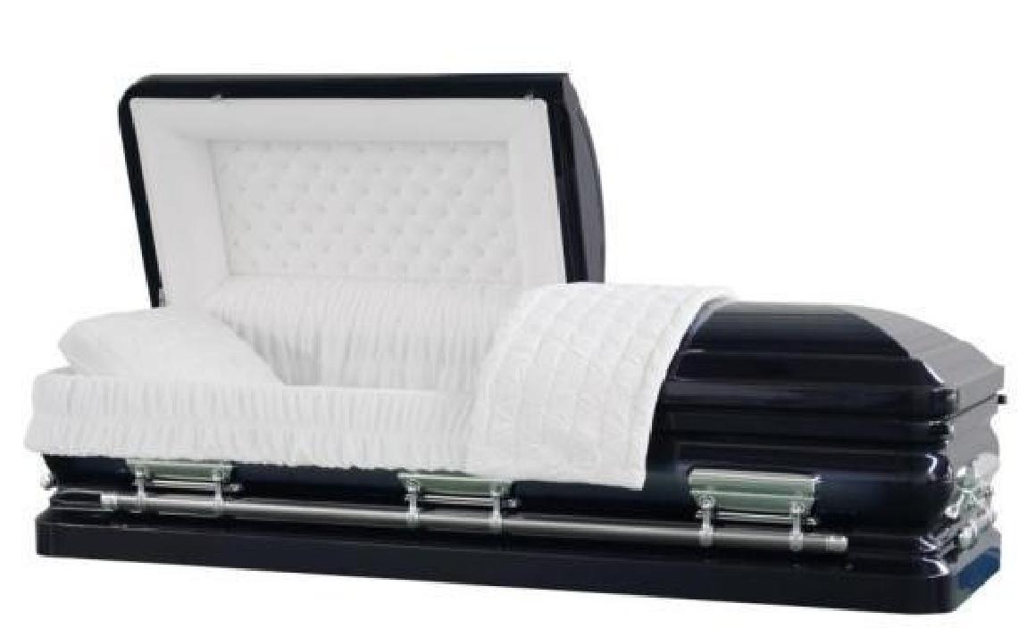 18 Gauge Steel Casket – Sterling Jewelry Blue Finish