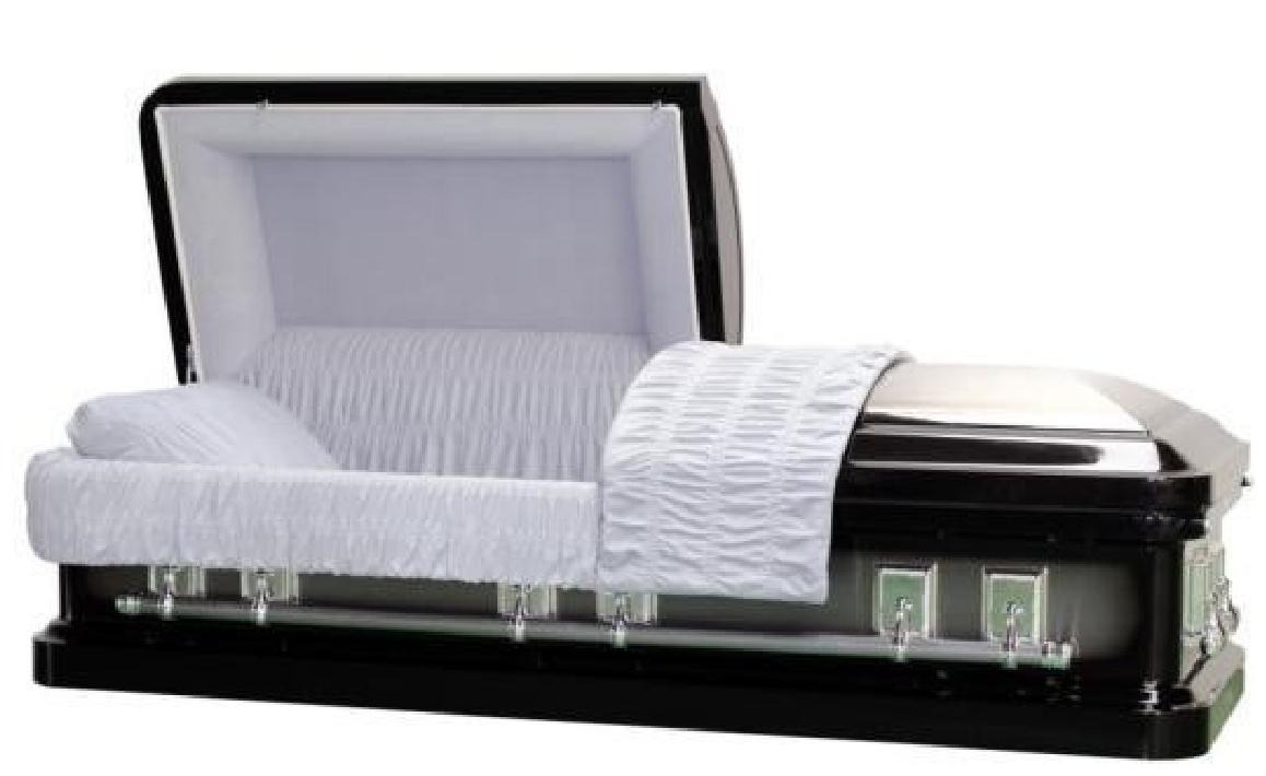 18 Gauge Steel Casket – Royal Ebony Finish