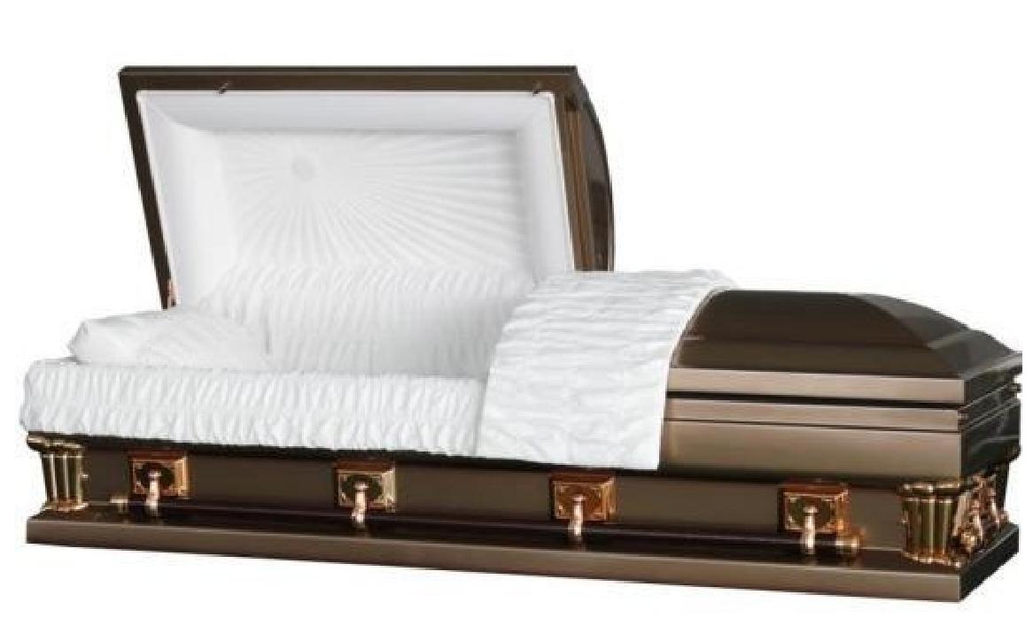 18 Gauge Steel Casket – Frank Coppertone Finish