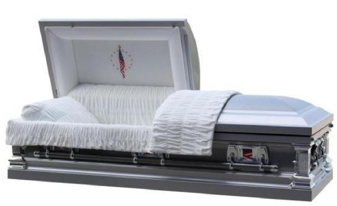 18 Gauge Steel Casket – In Honor Platinum