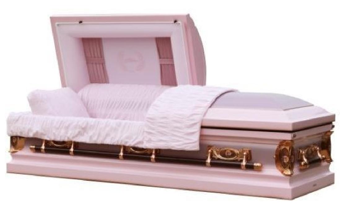 18 Gauge Steel Casket – Mother Rose Finish