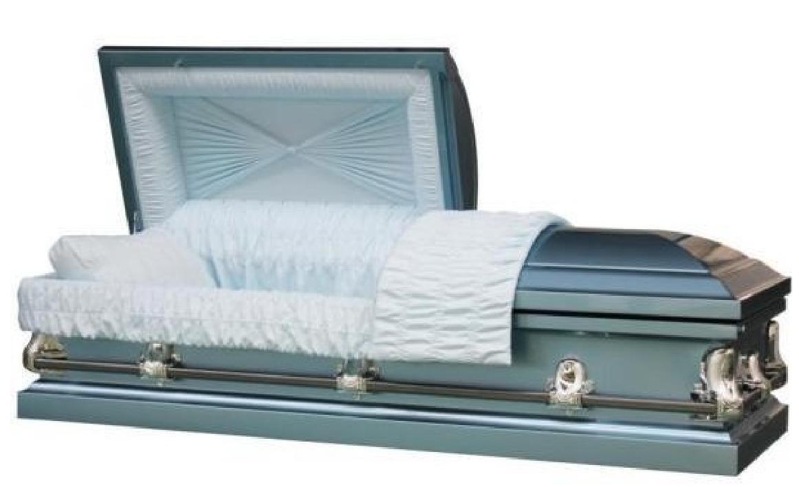 20 Gauge Steel Casket – Galaxy Blue Finish