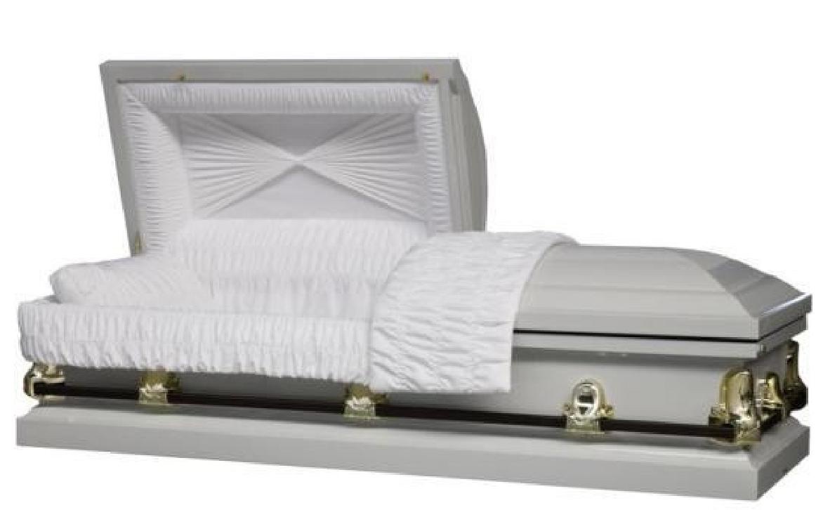 20 Gauge Steel Casket – Galaxy Purity Finish