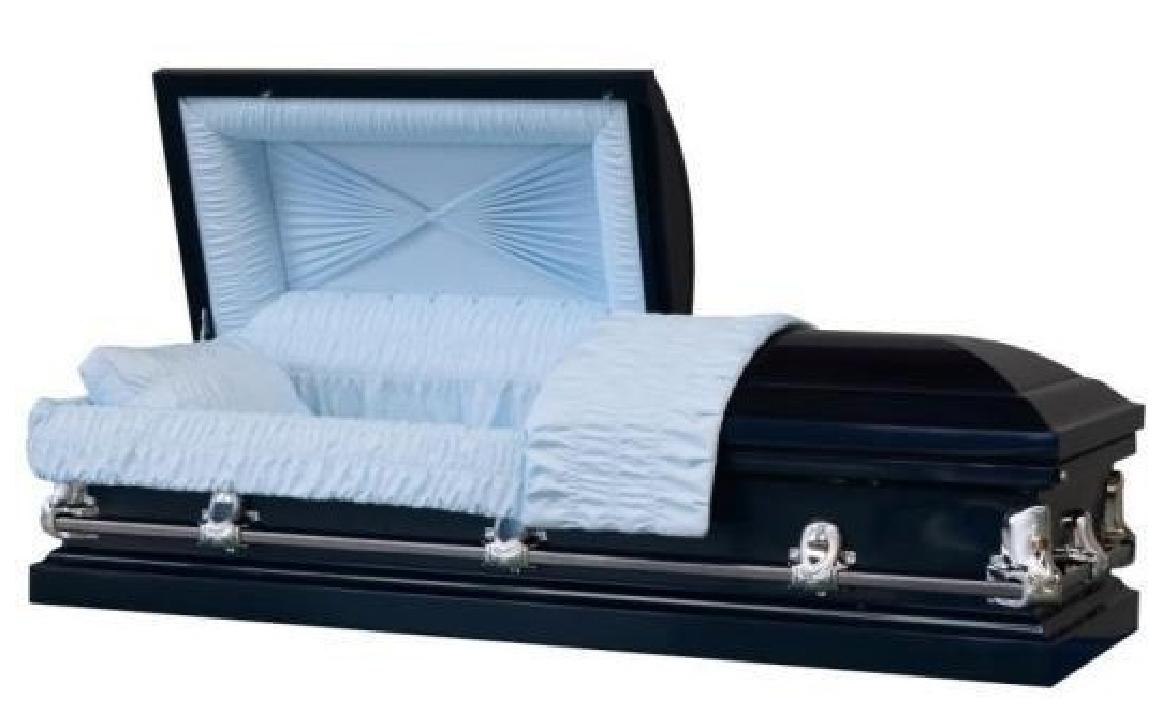 20 Gauge Steel Casket – Galaxy Spruce Blue Finish