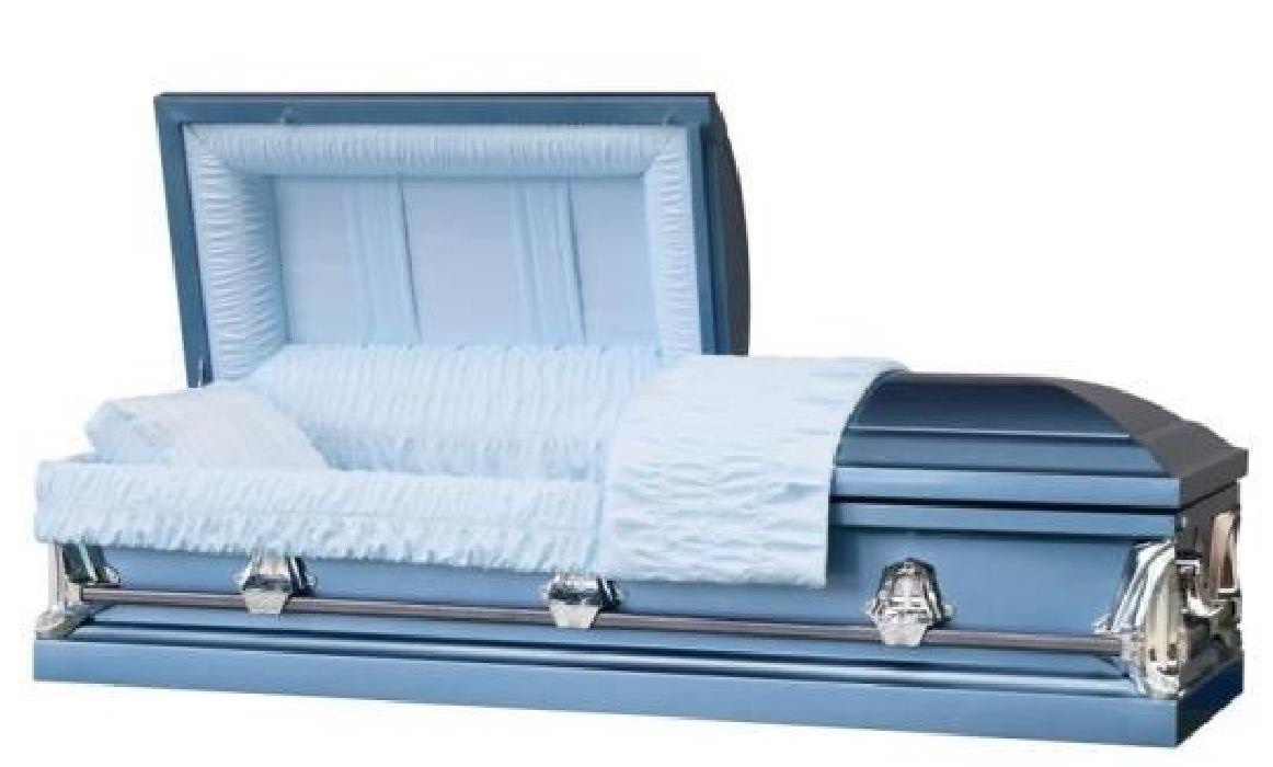 20 Gauge Steel Casket – Earl Blue Finish