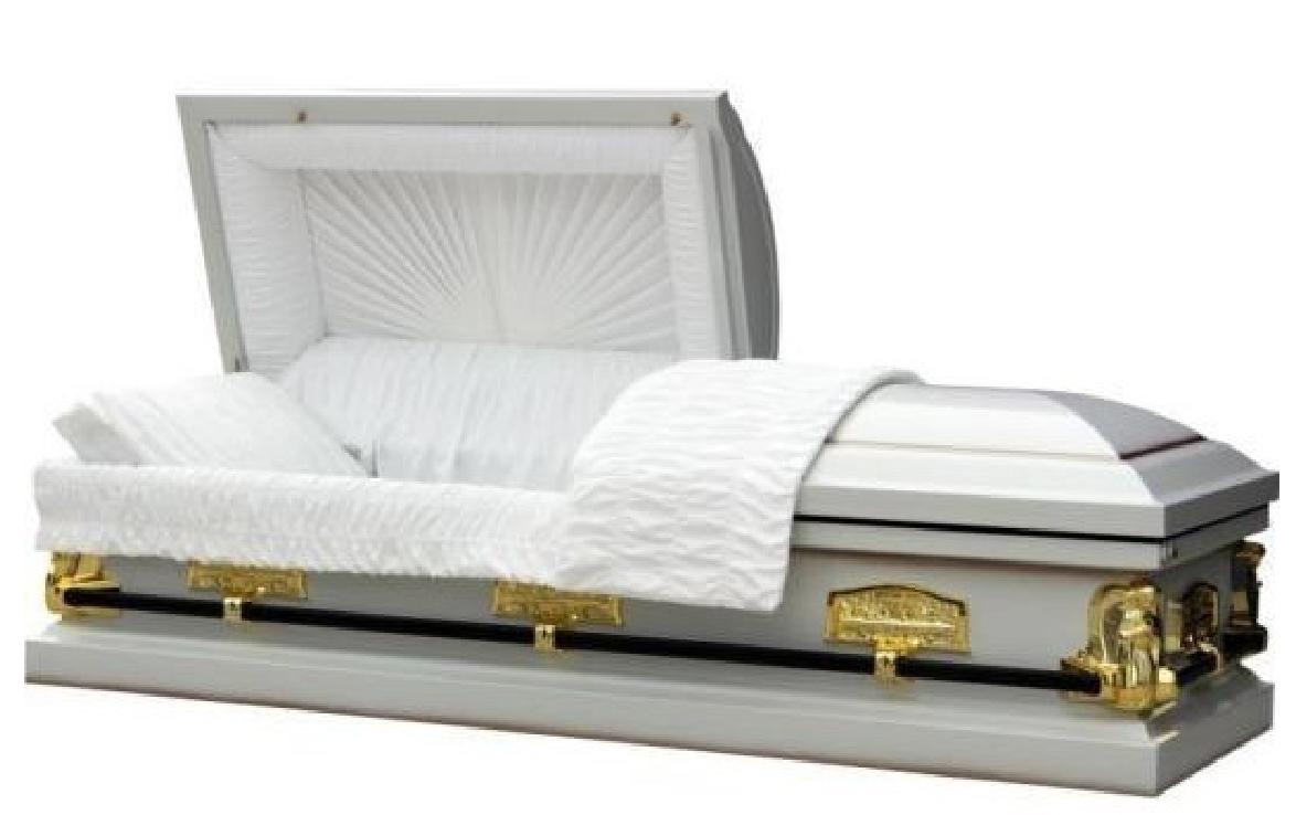 20 Gauge Steel Casket – Last Supper White