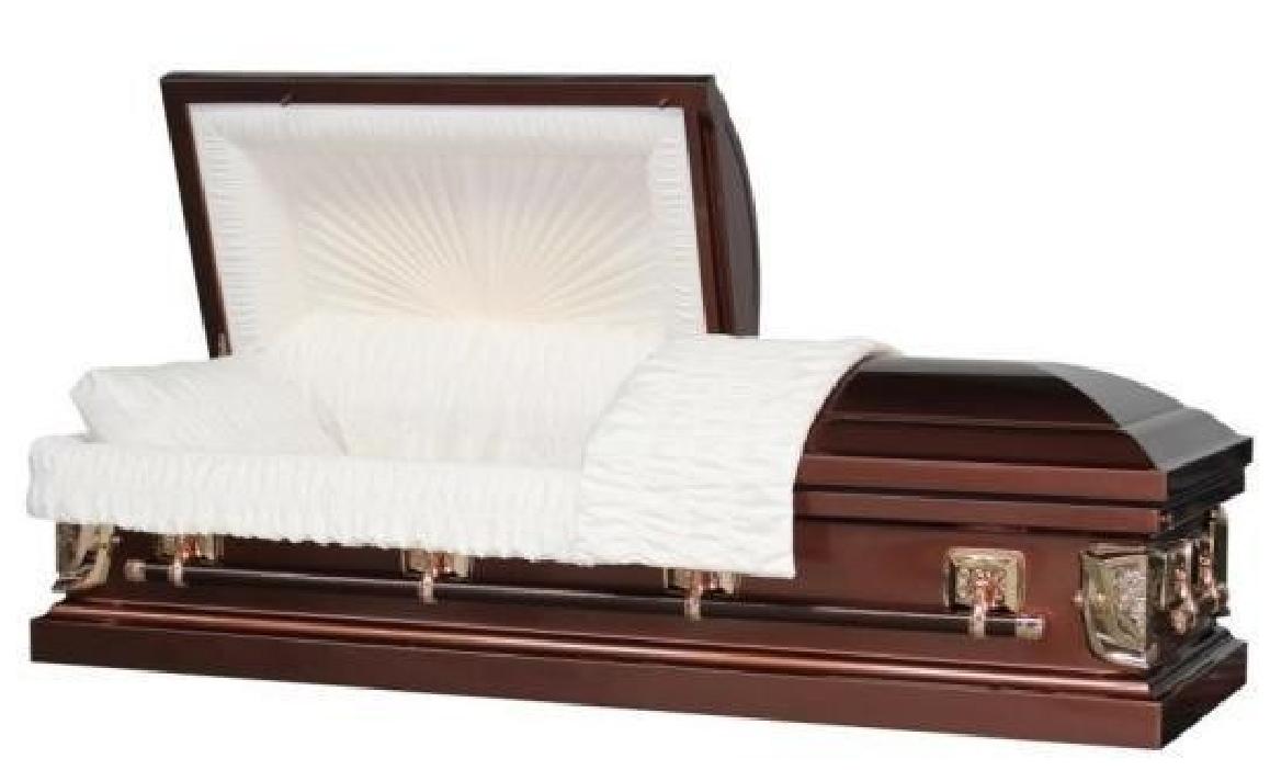20 Gauge Steel Casket – Regal Brown Finish