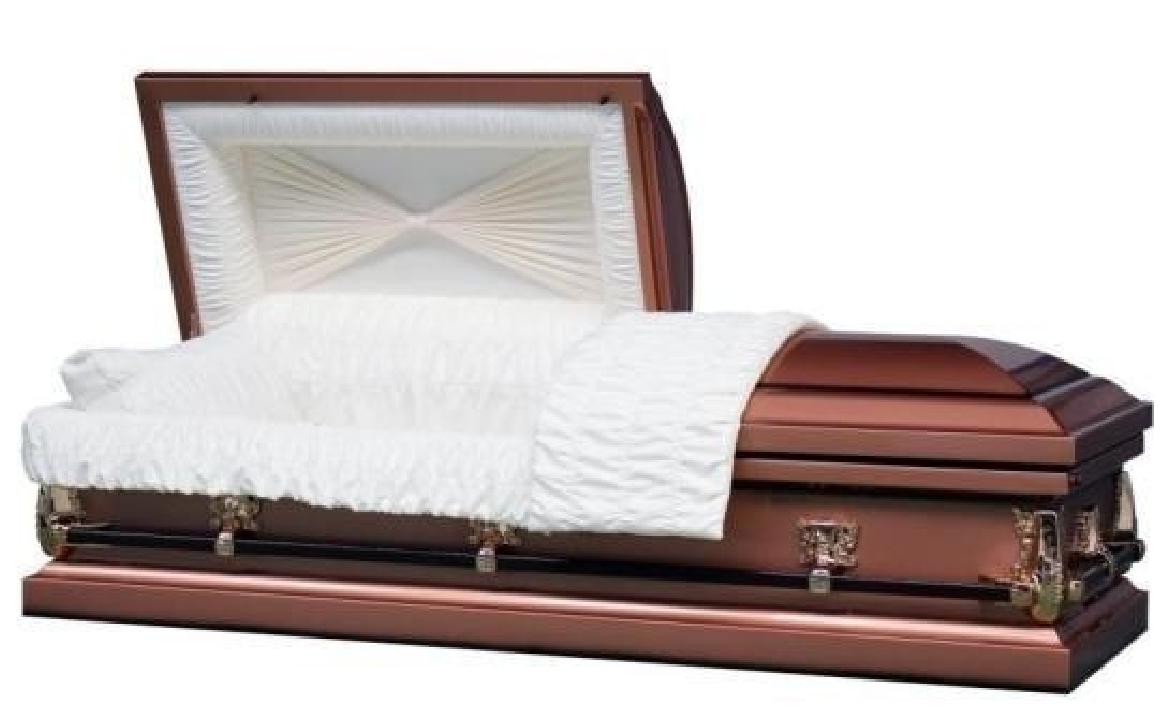 20 Gauge Steel Casket – Christina Copper Finish