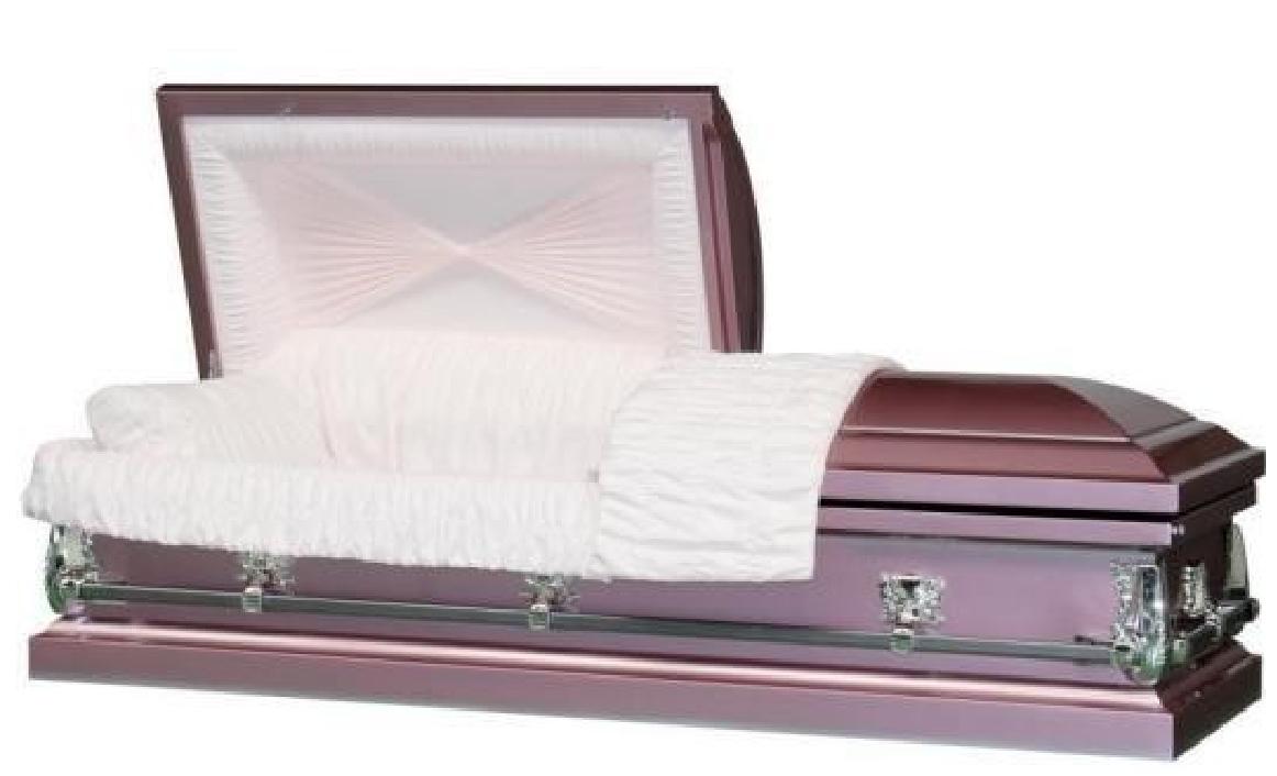 20 Gauge Steel Casket – Christina Lilac Finish