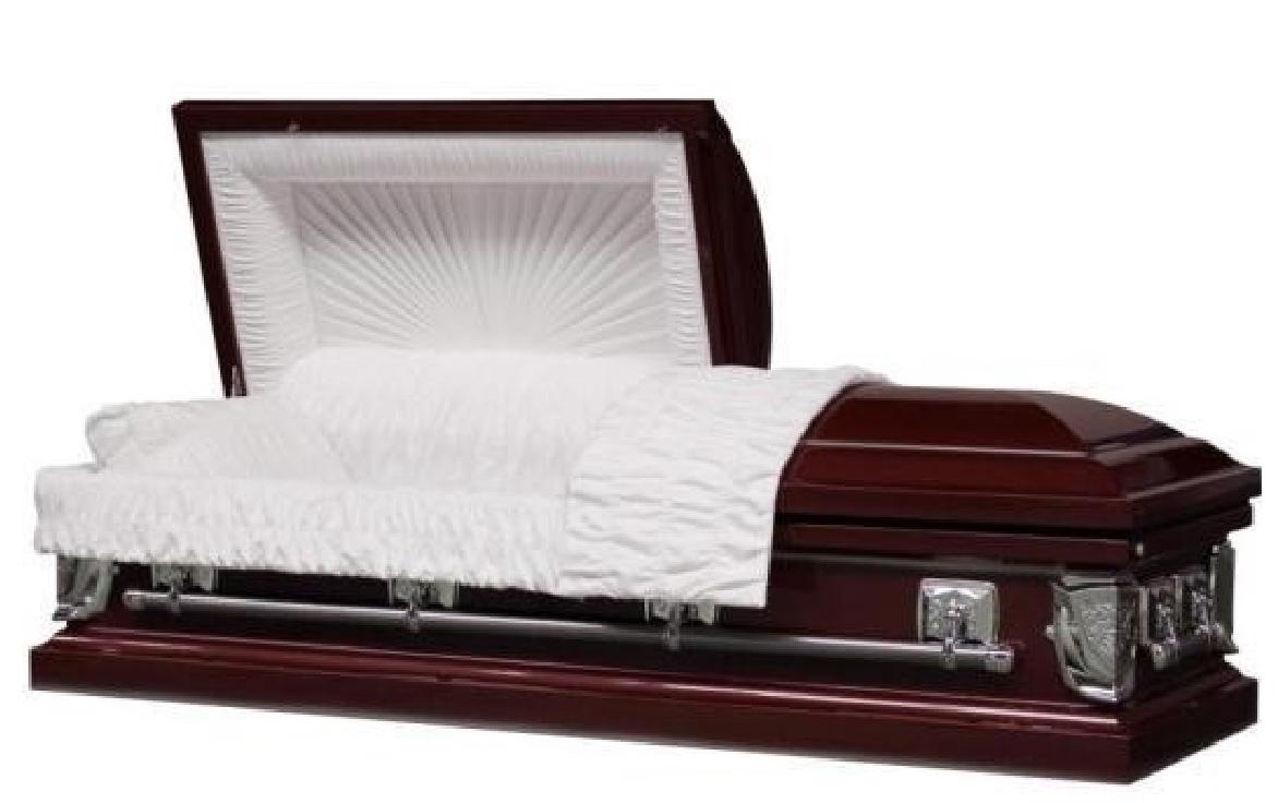 20 Gauge Steel Casket – Regal Burgundy Finish
