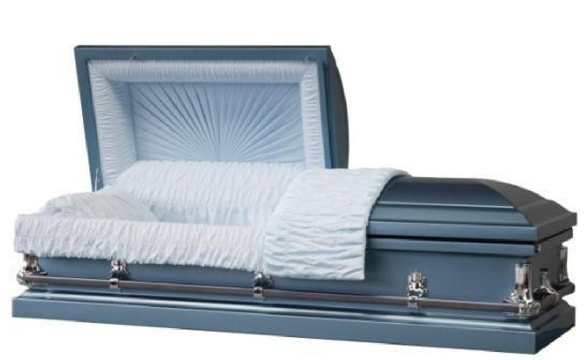 20 Gauge Steel Casket – Jessup Blue Finish