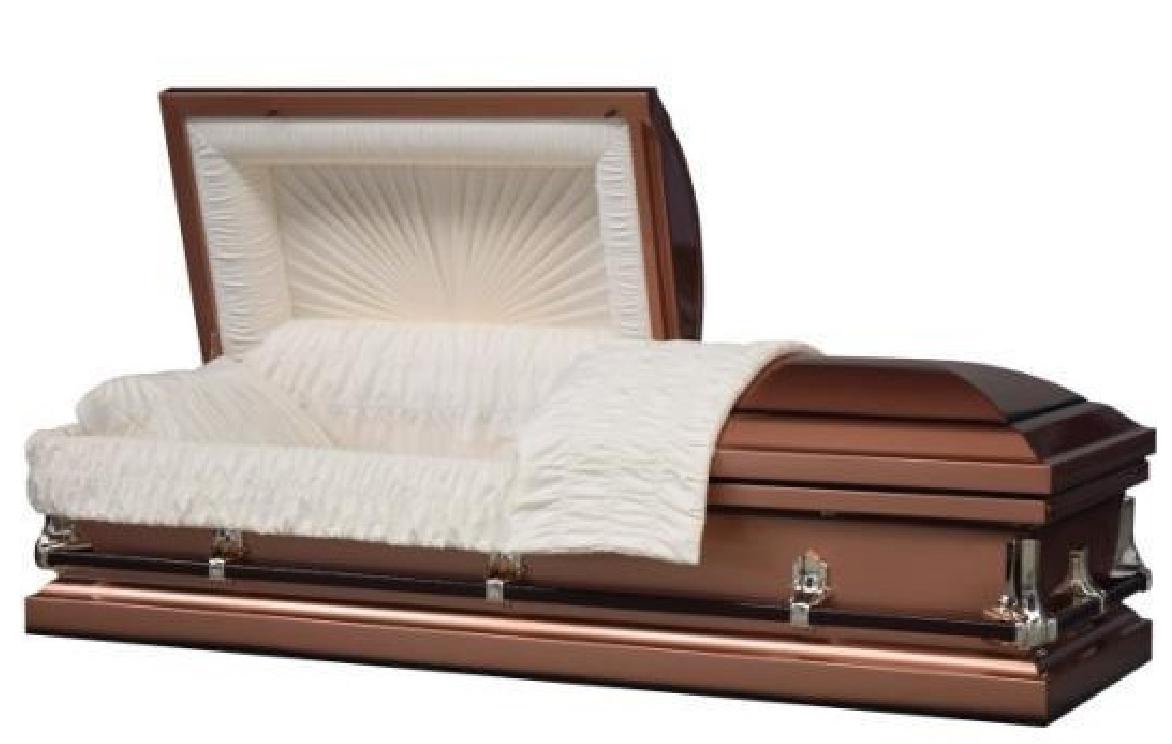 20 Gauge Steel Casket – Jessup Copper Finish