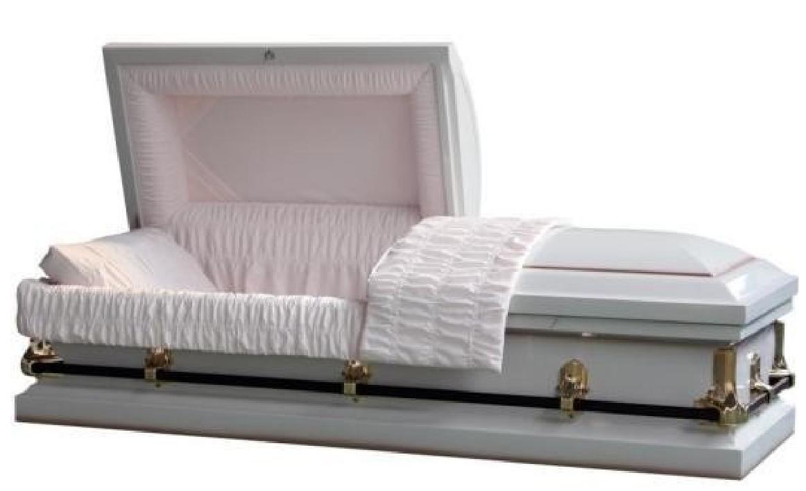 20 Gauge Steel Dunham White Non-Sealer Casket
