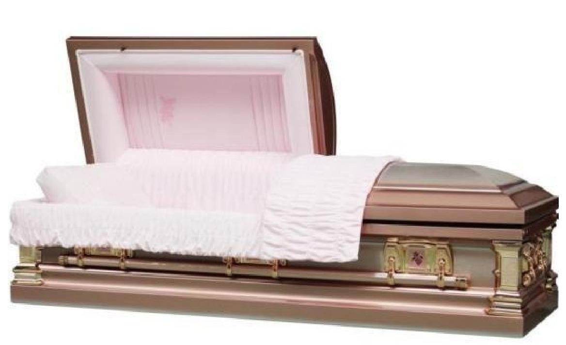 Lacy Rose Stainless Steel Casket