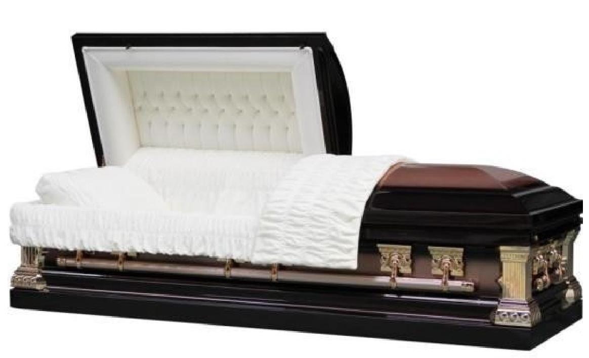 Jeff Bronze Stainless Steel Casket